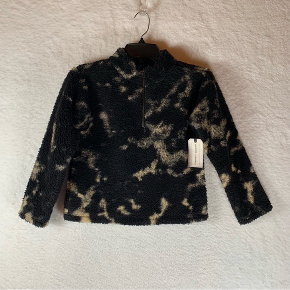 Melrose and market black Sherpa fleece pullover quarter zip sweater size M NWT.‎ - Picture 1 of 6
